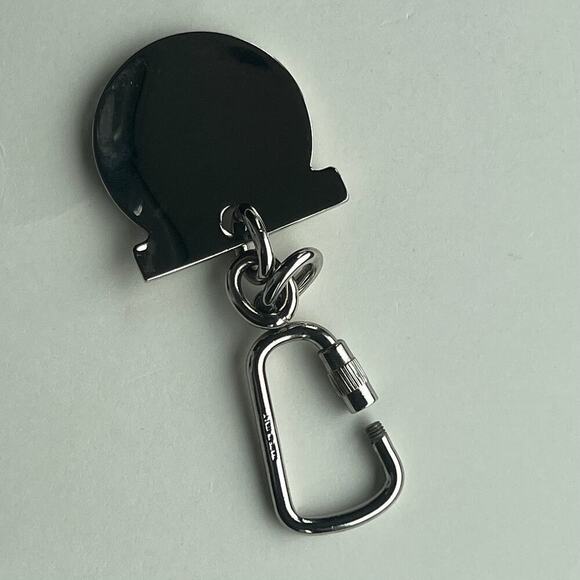 Salvatore Ferragamo Mens Gancini Silver Keychain - Picture 2 of 5